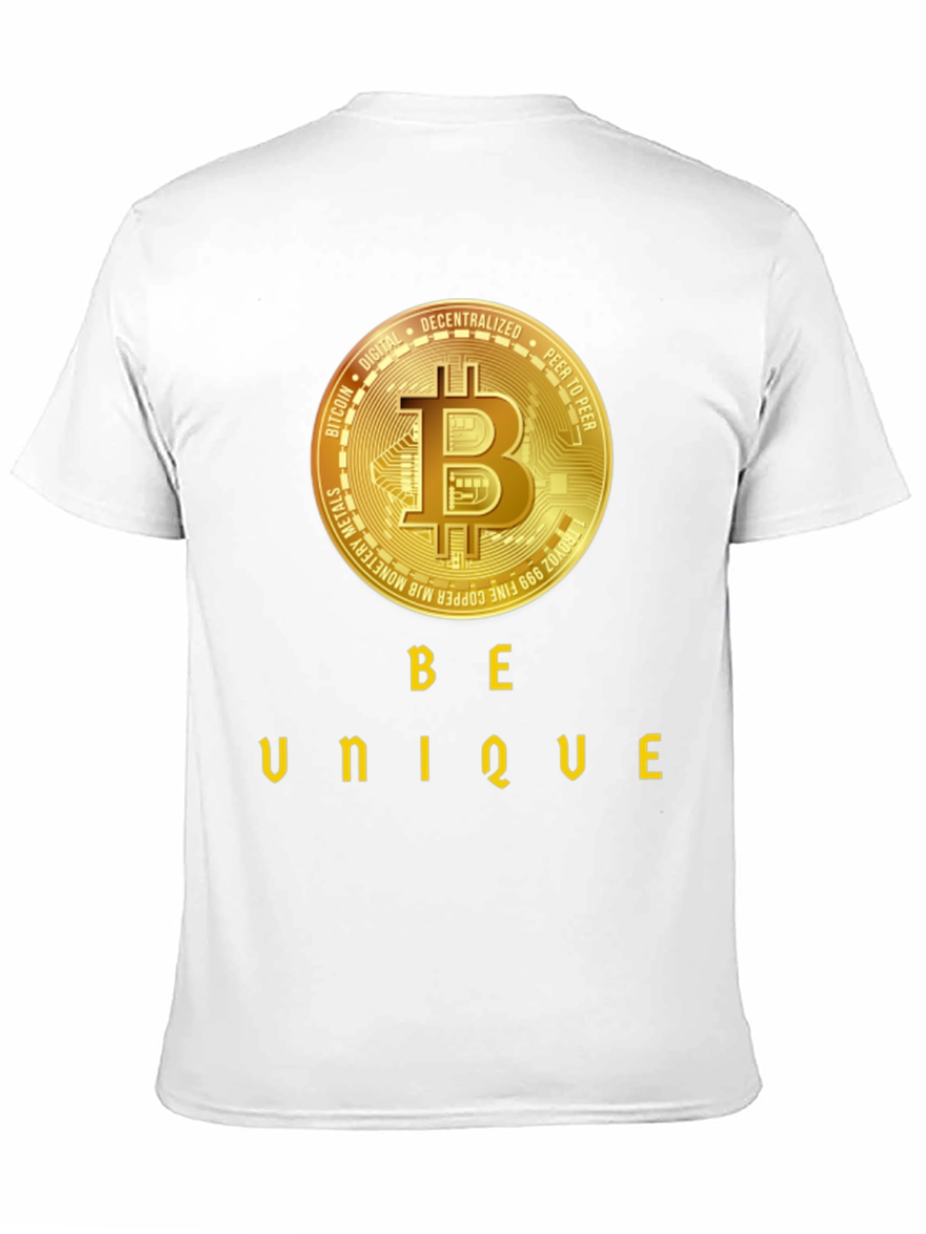 Be Unique Bitcoin Black T-Shirt