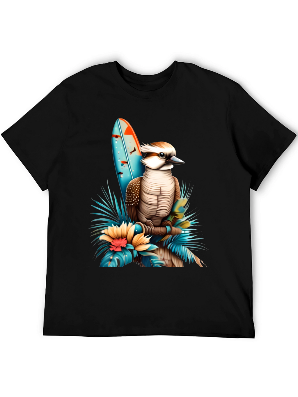 Kookaburra Surfboard Graphic T-Shirt