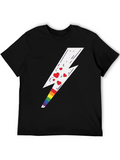 Rainbow Heart Lightning Bolt Tee