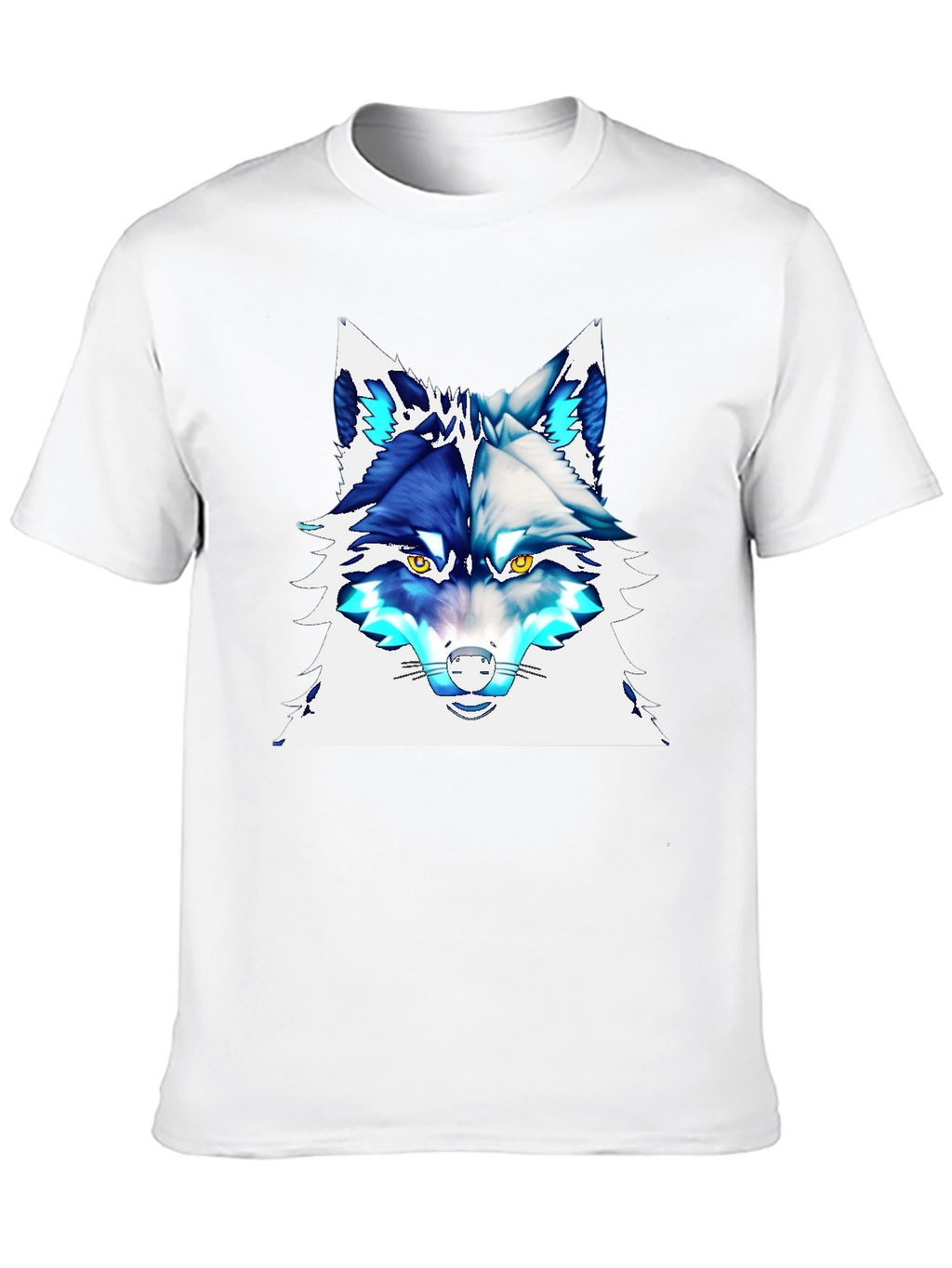 Cool Wolf Graphic Tee - Stylish Animal Print T-Shirt