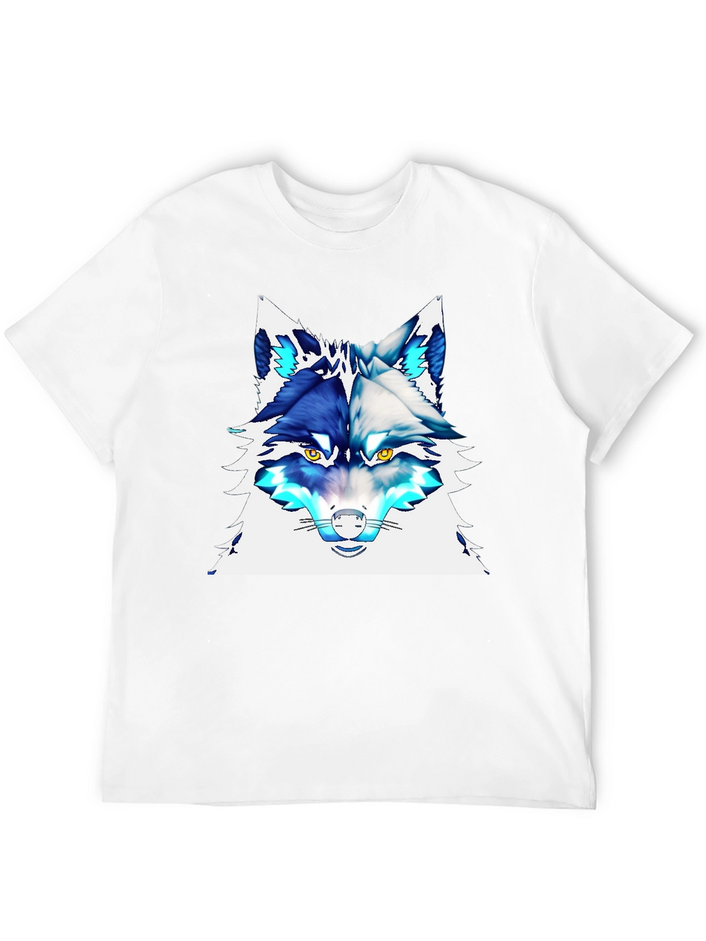 Cool Wolf Graphic Tee - Stylish Animal Print T-Shirt