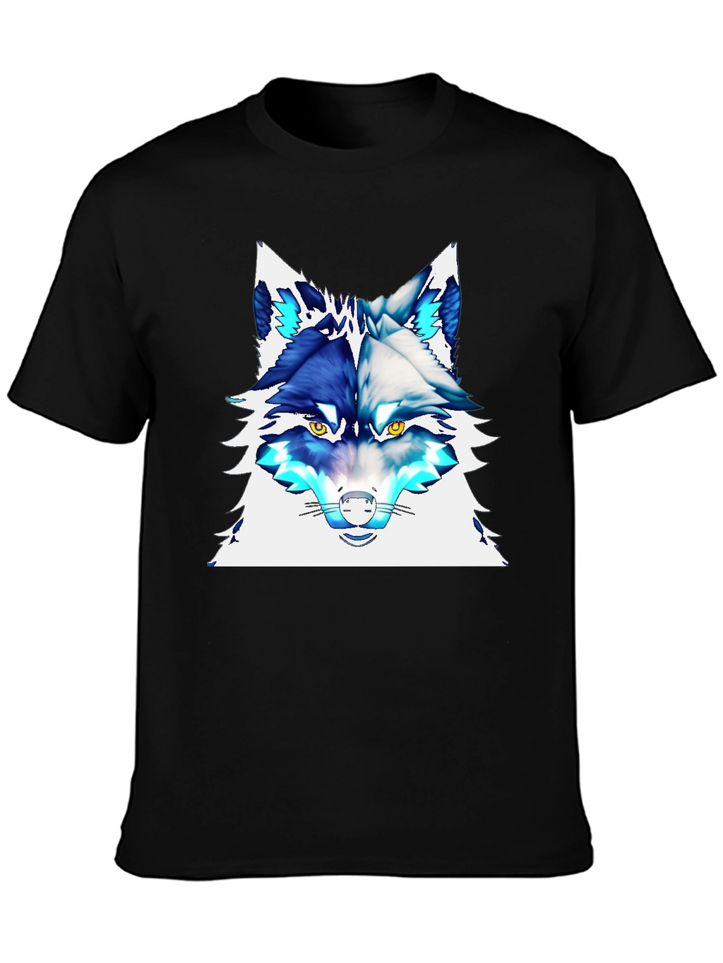 Cool Wolf Graphic Tee - Stylish Animal Print T-Shirt