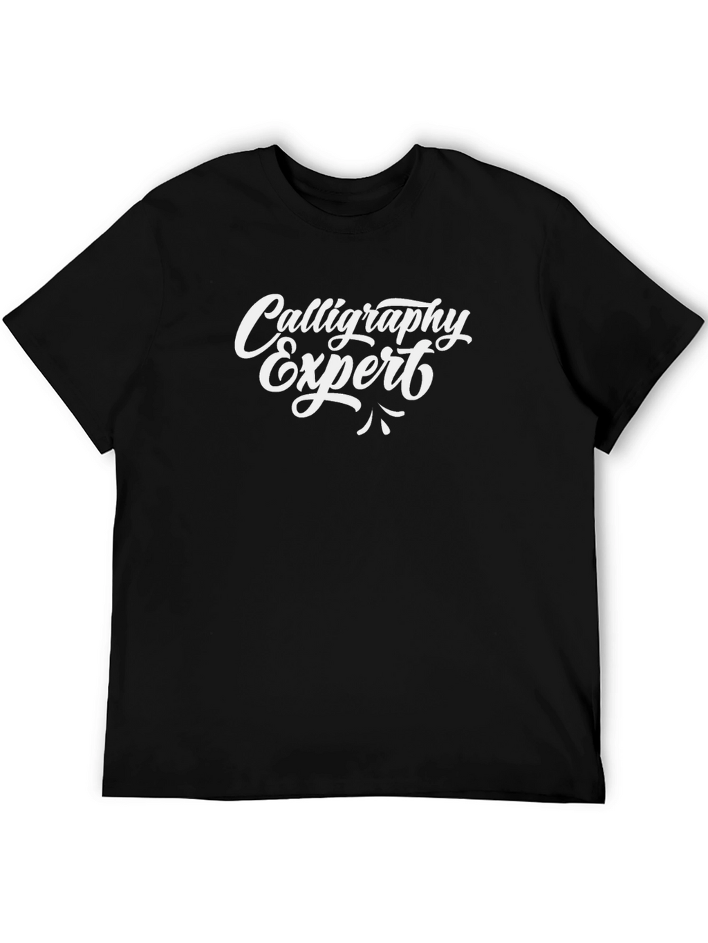Calligraphy Expert Black T-Shirt