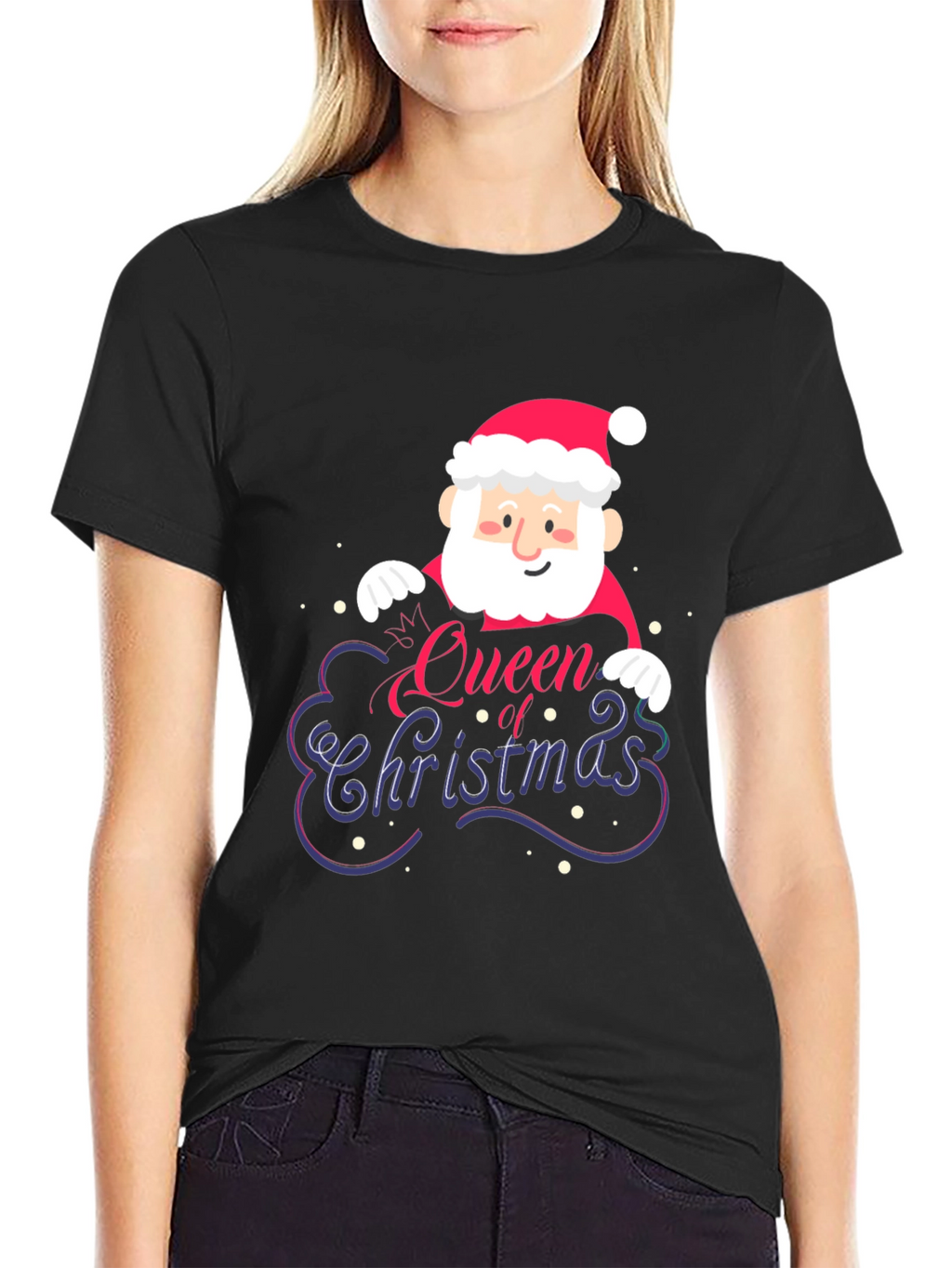 Queen of Christmas Santa Graphic Tee