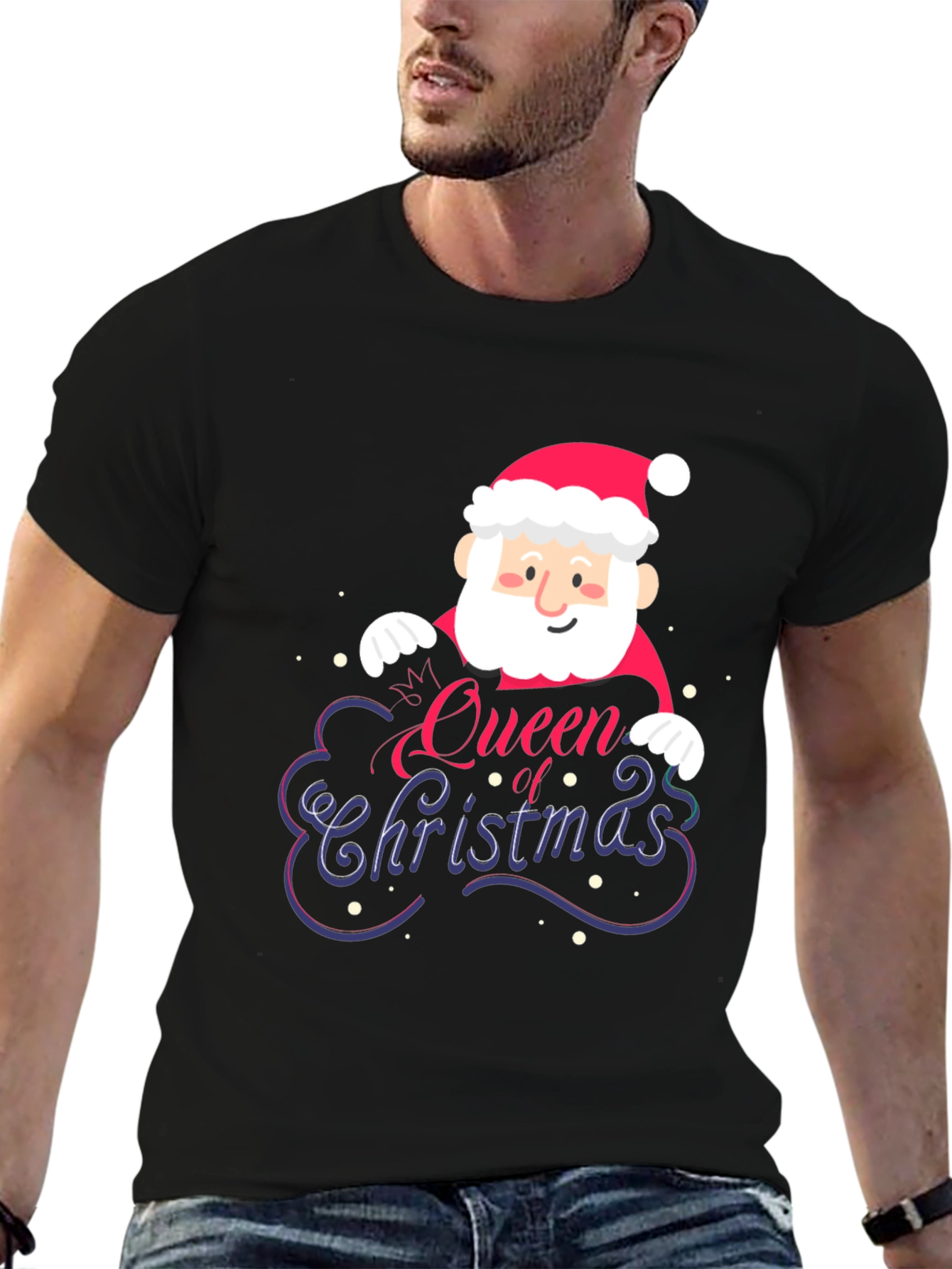 Queen of Christmas Santa Graphic Tee