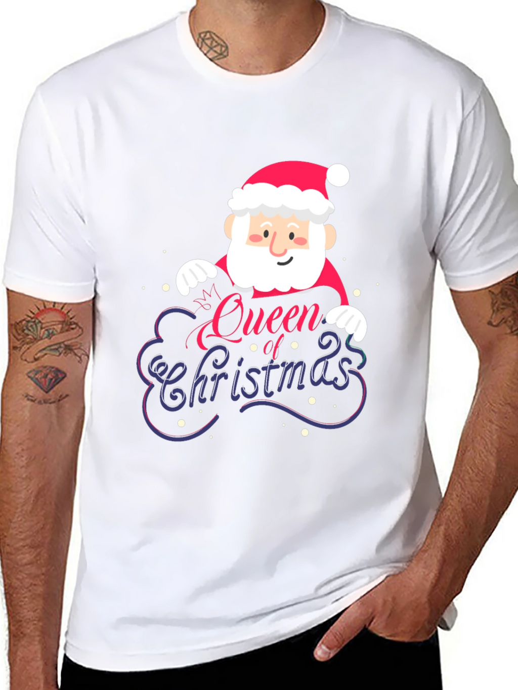 Queen of Christmas Santa Graphic Tee