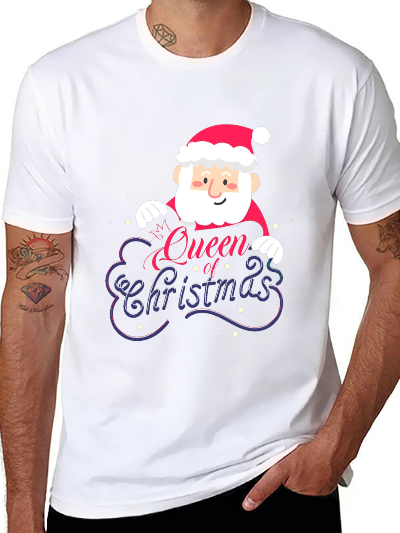 Queen of Christmas Santa Graphic Tee