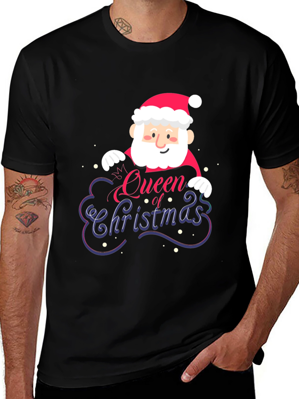 Queen of Christmas Santa Graphic Tee