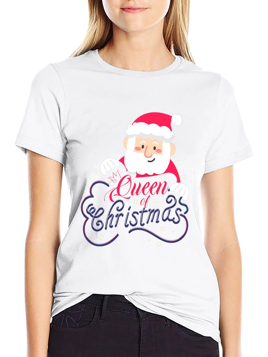 Queen of Christmas Santa Graphic Tee
