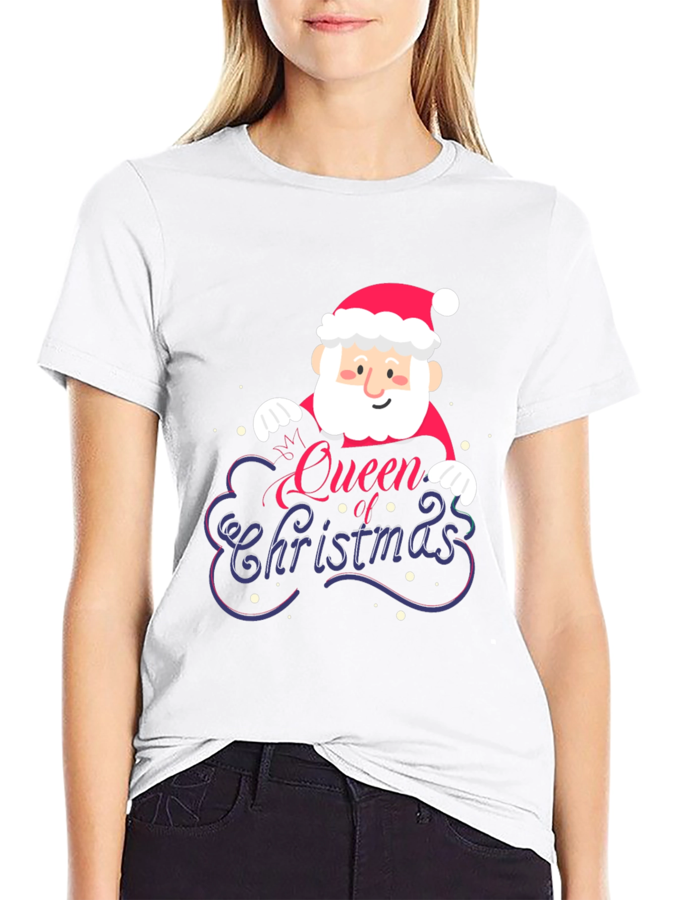Queen of Christmas Santa Graphic Tee