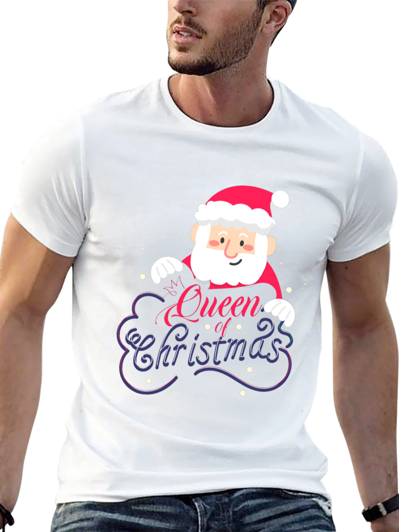 Queen of Christmas Santa Graphic Tee