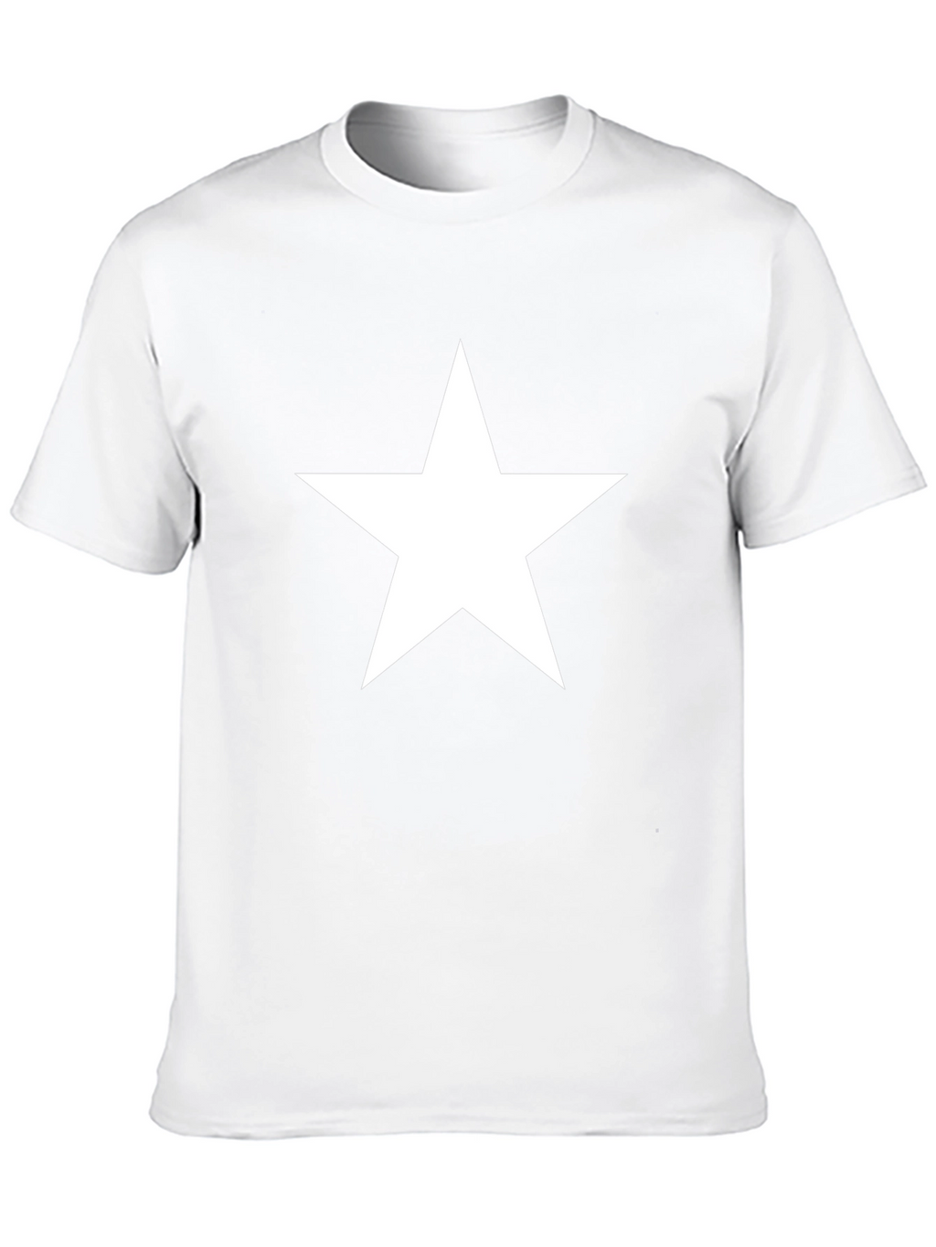 Bold Star Black Tee - Classic Style