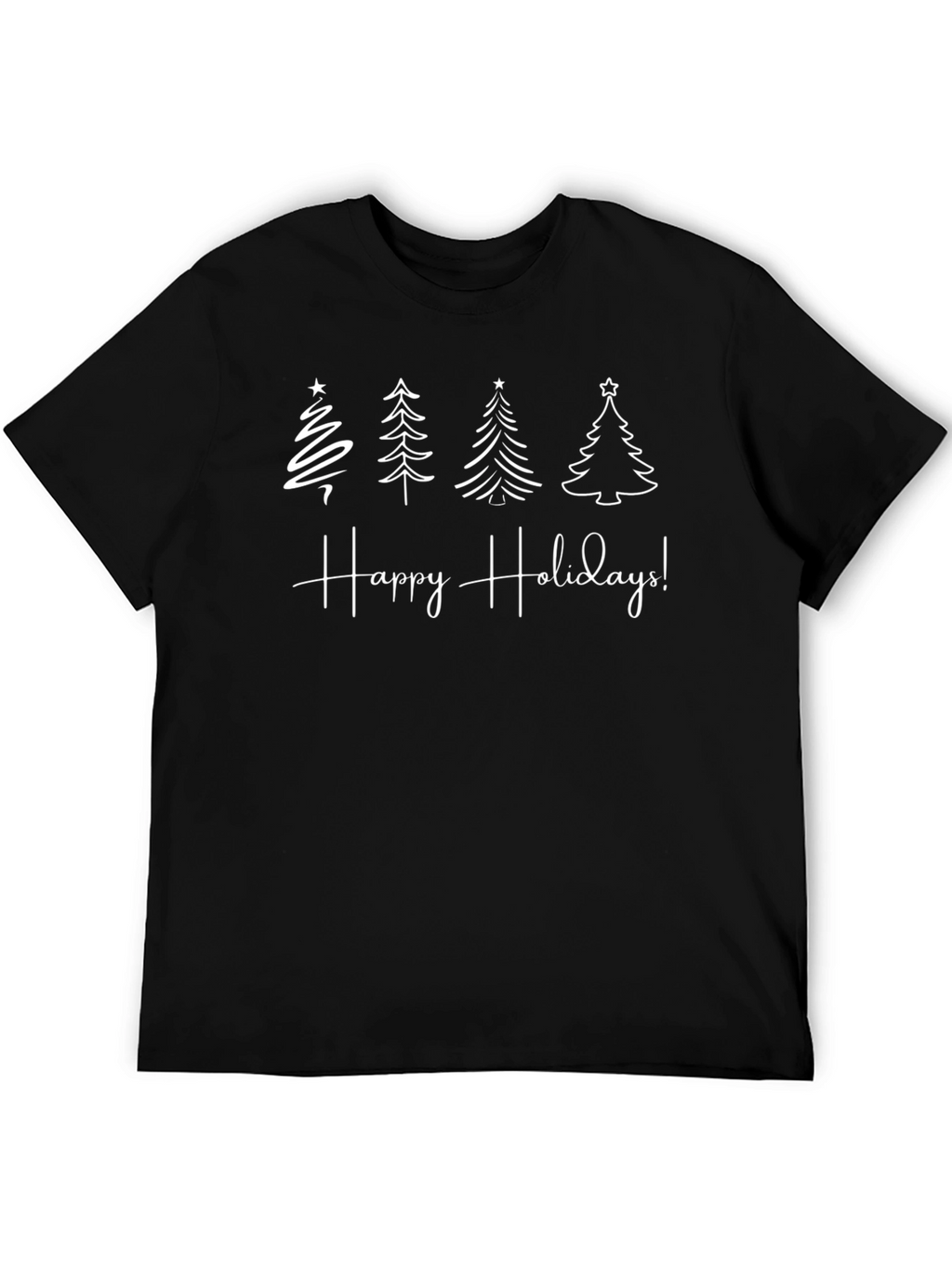 Happy Holidays Christmas Tree Graphic Tee