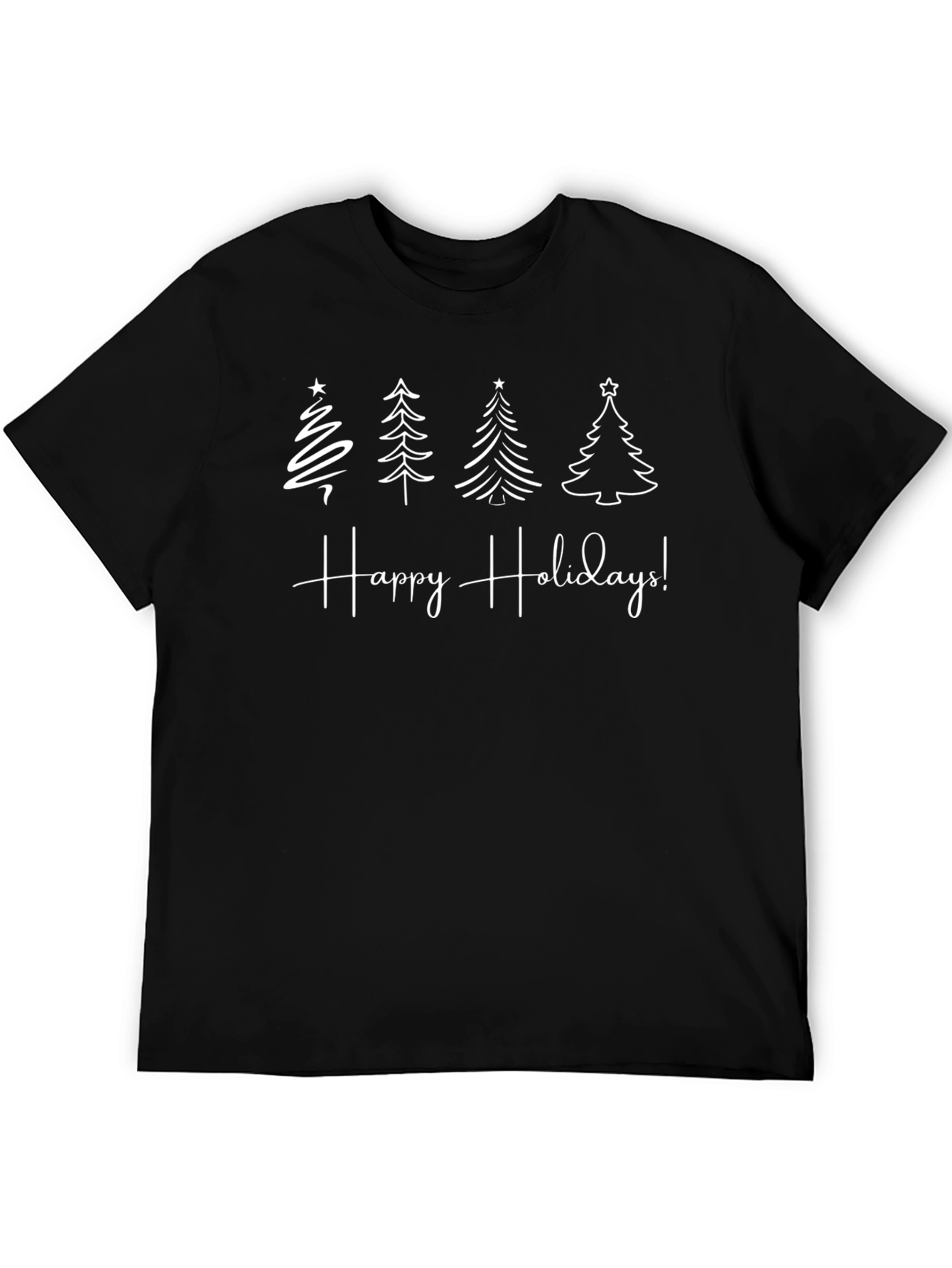 Happy Holidays Christmas Tree Graphic Tee