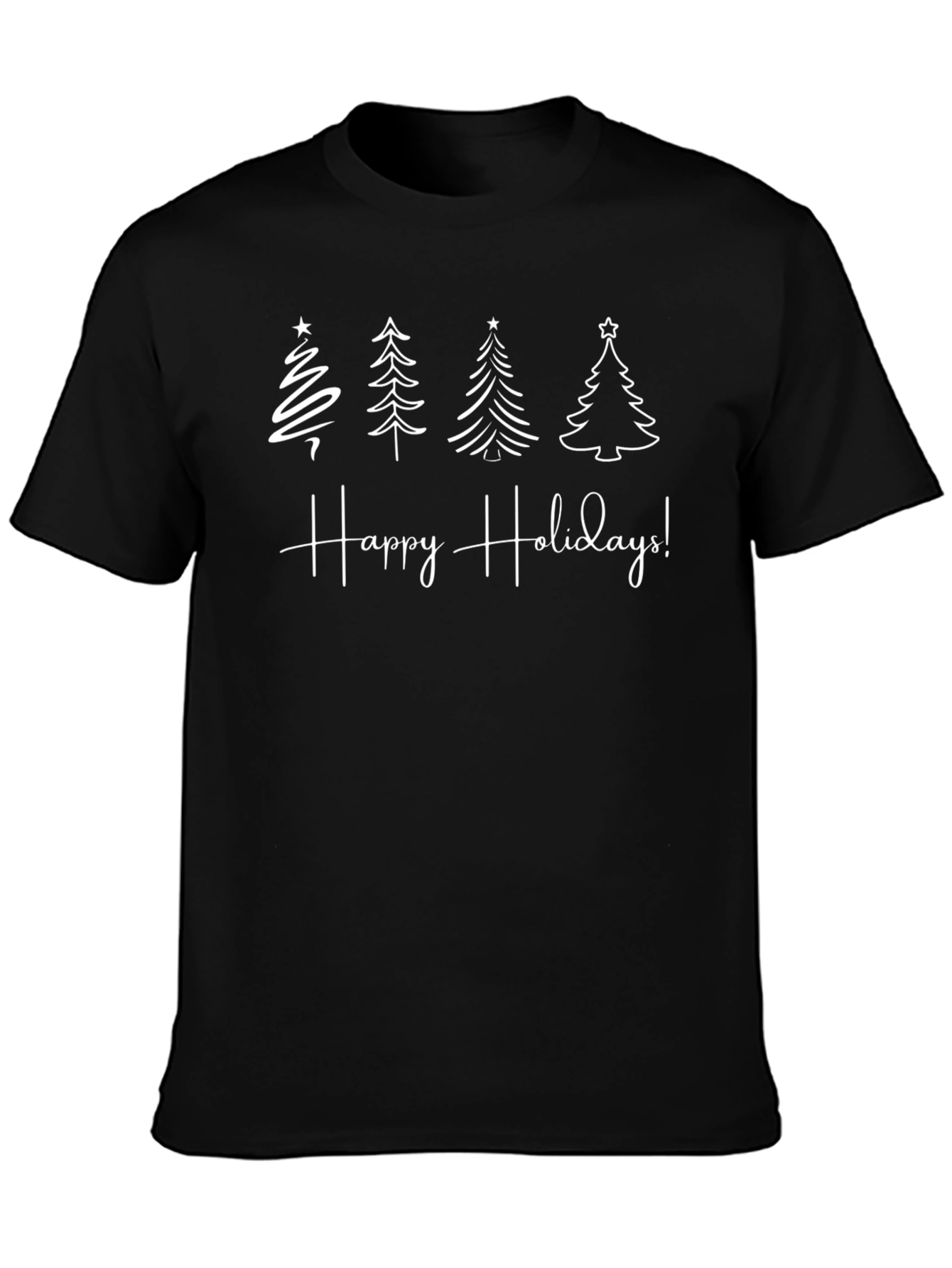 Happy Holidays Christmas Tree Graphic Tee