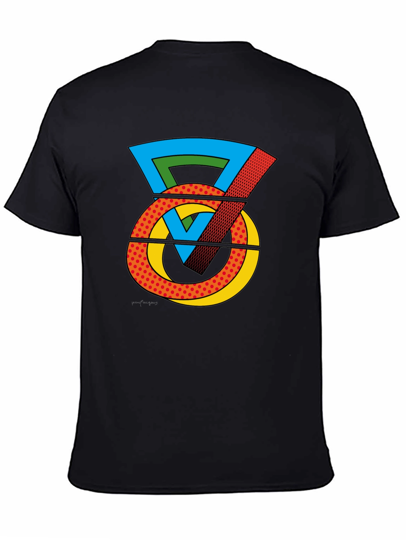 Pop Art Kettlebell Graphic Tee - Black