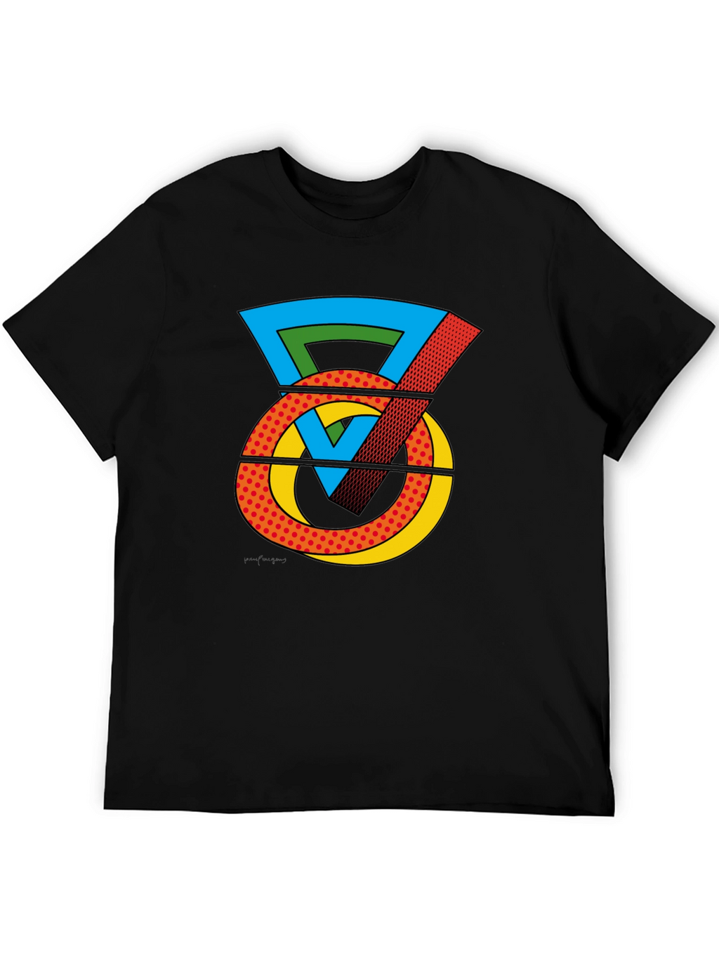Pop Art Kettlebell Graphic Tee - Black