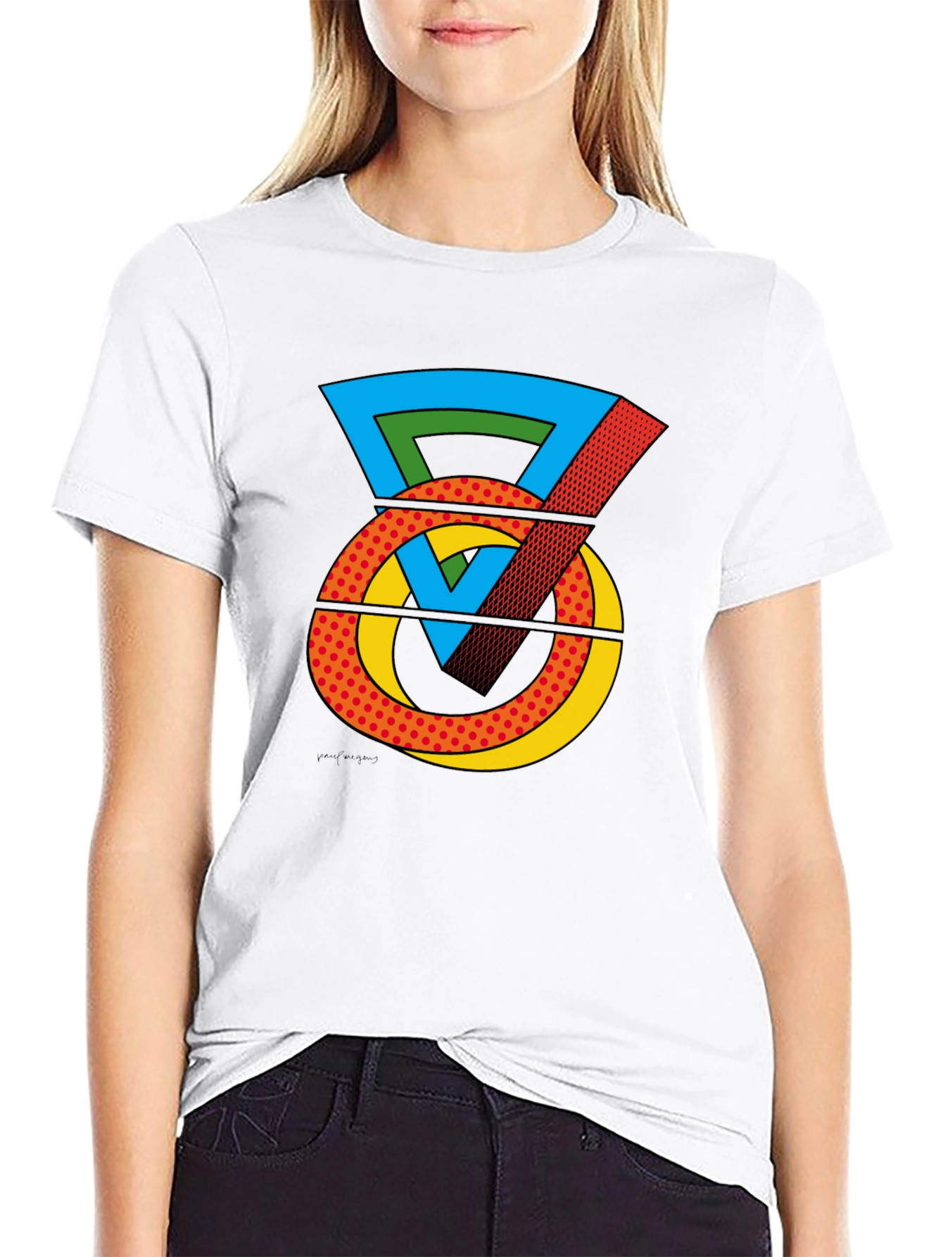Pop Art Kettlebell Graphic Tee - Black
