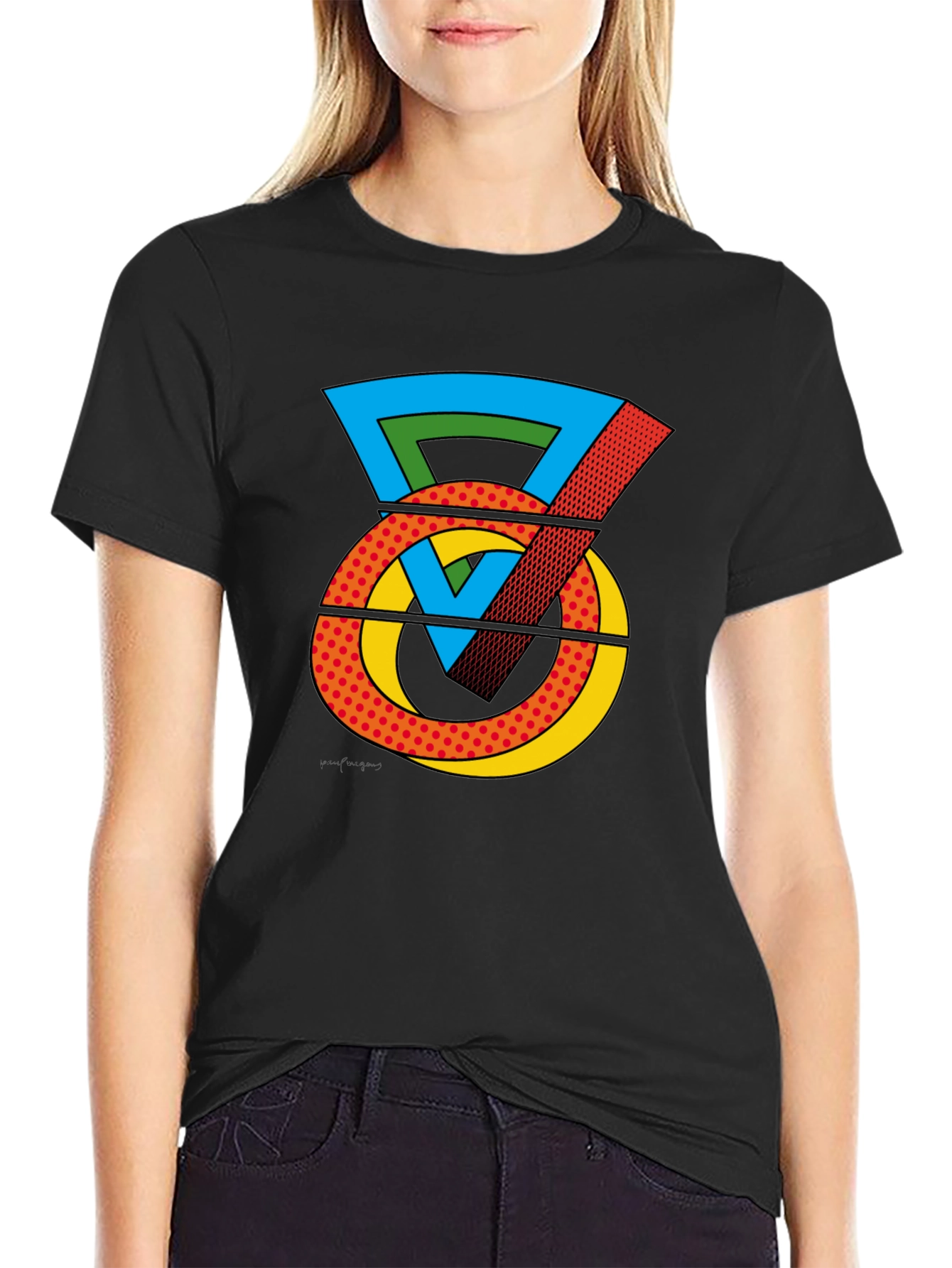 Pop Art Kettlebell Graphic Tee - Black