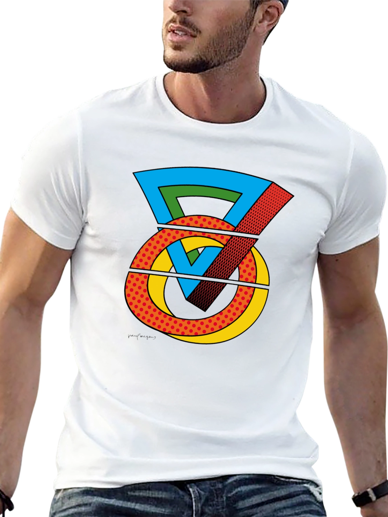 Pop Art Kettlebell Graphic Tee - Black