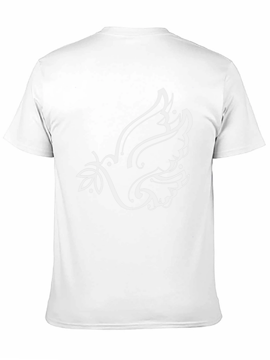 Black T-Shirt with Dove Graphic