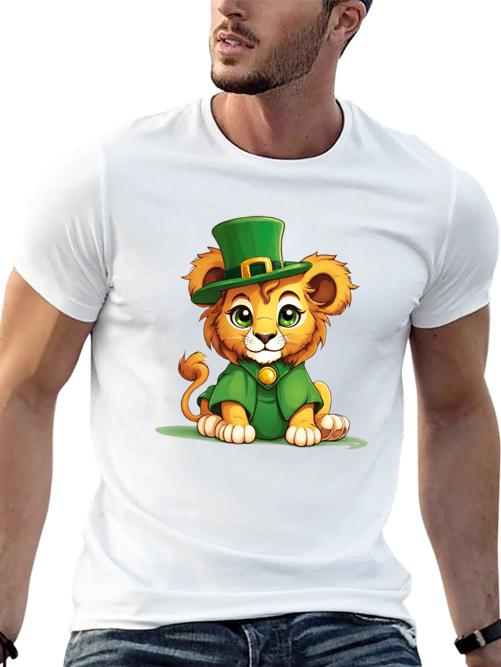 St. Patricks Day Lion Graphic Tee