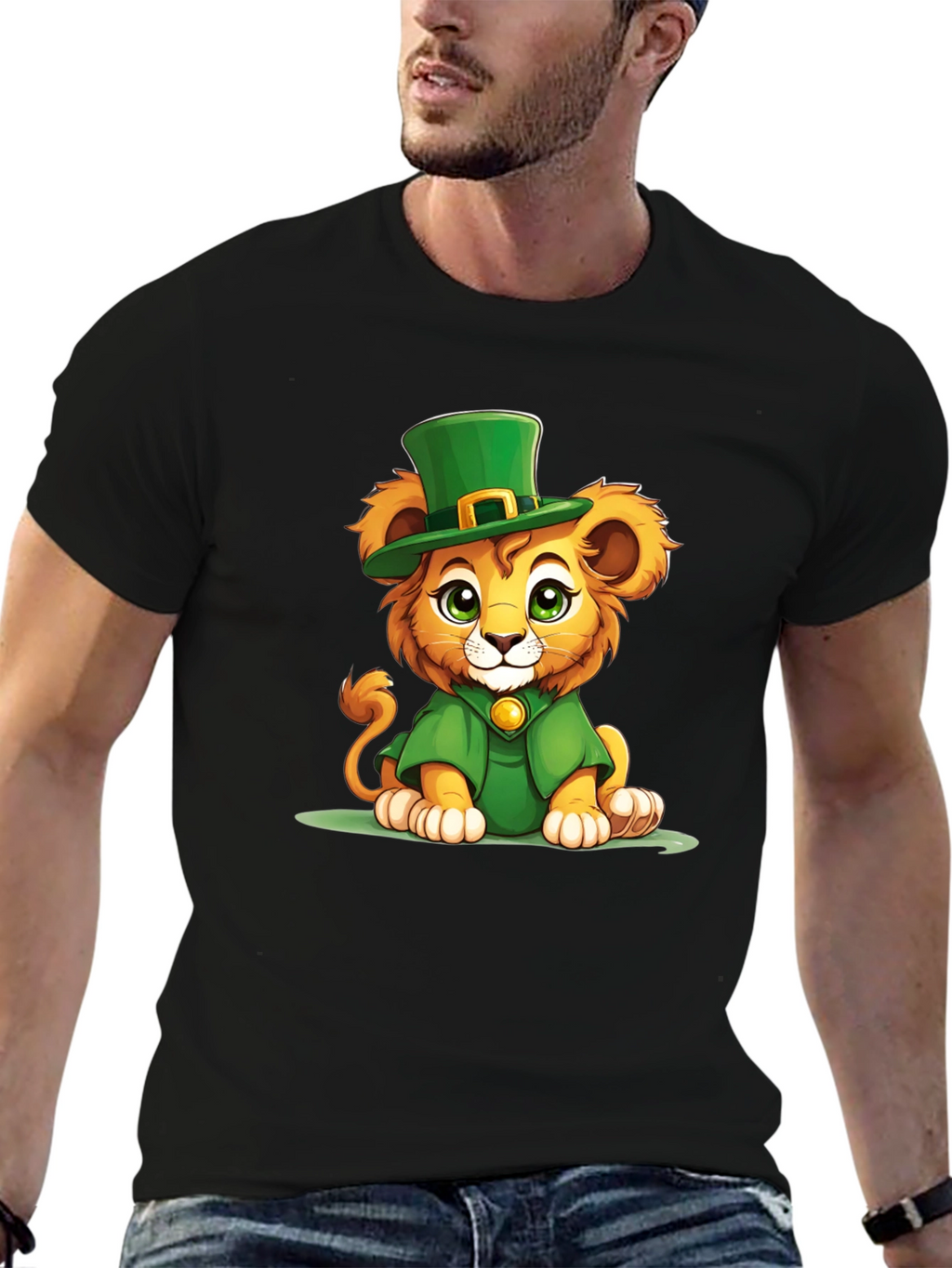 St. Patricks Day Lion Graphic Tee