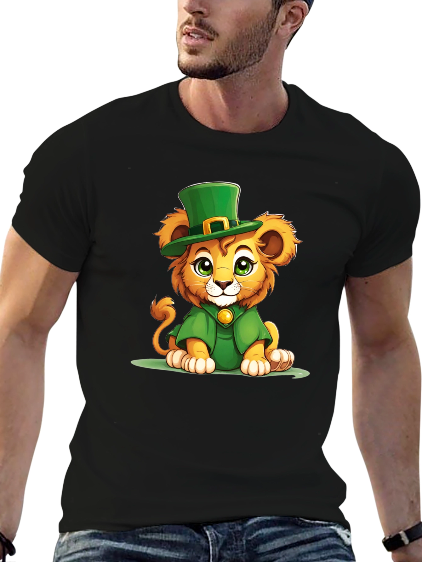 St. Patricks Day Lion Graphic Tee
