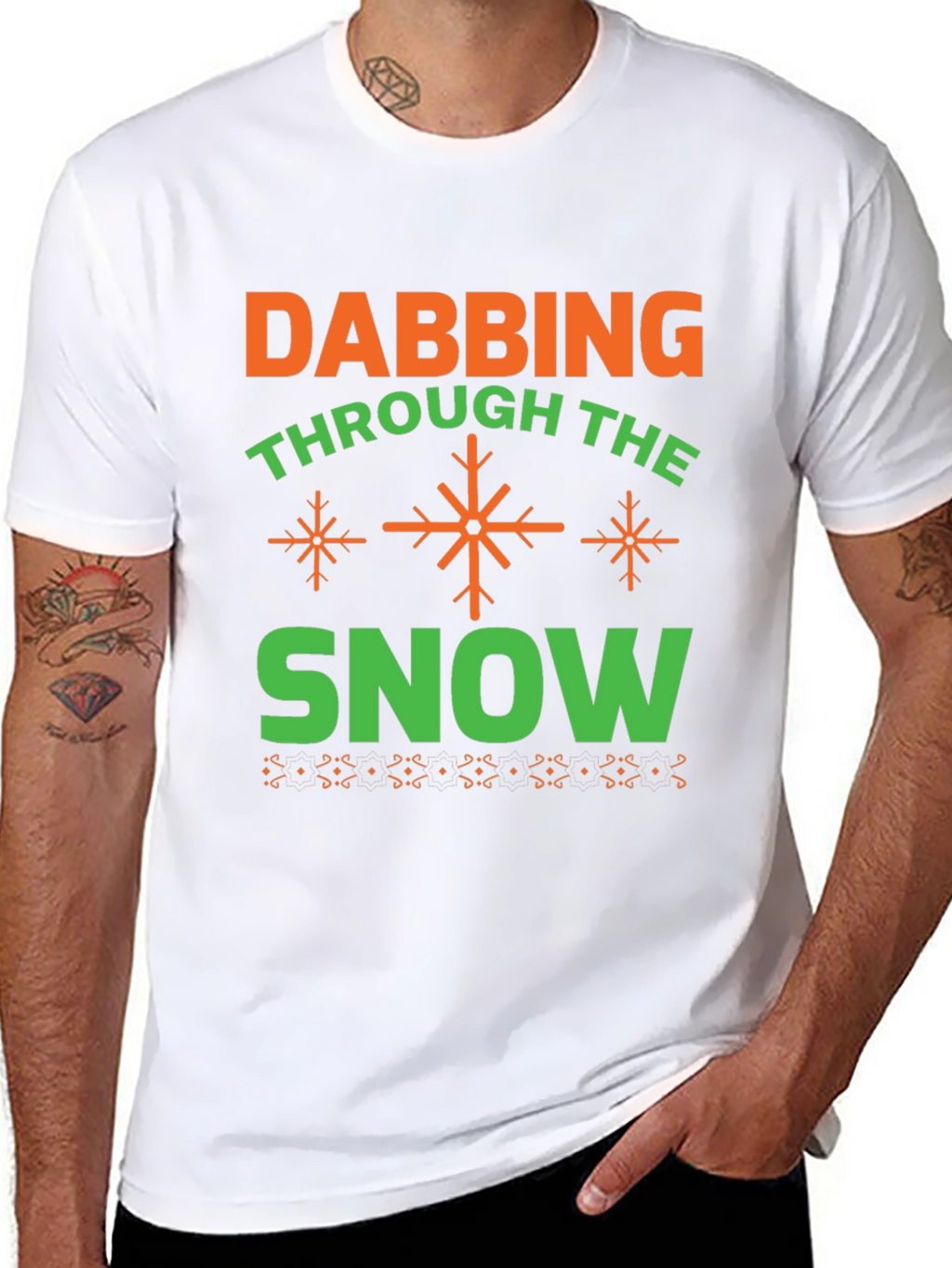 Dabbing Through the Snow Holiday T-Shirt