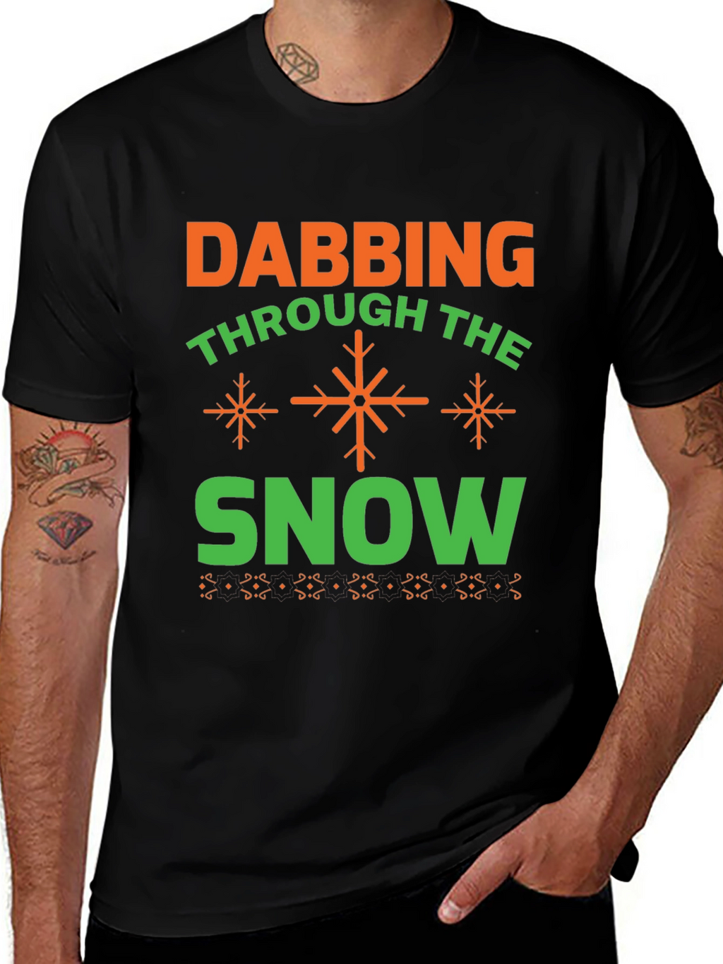 Dabbing Through the Snow Holiday T-Shirt