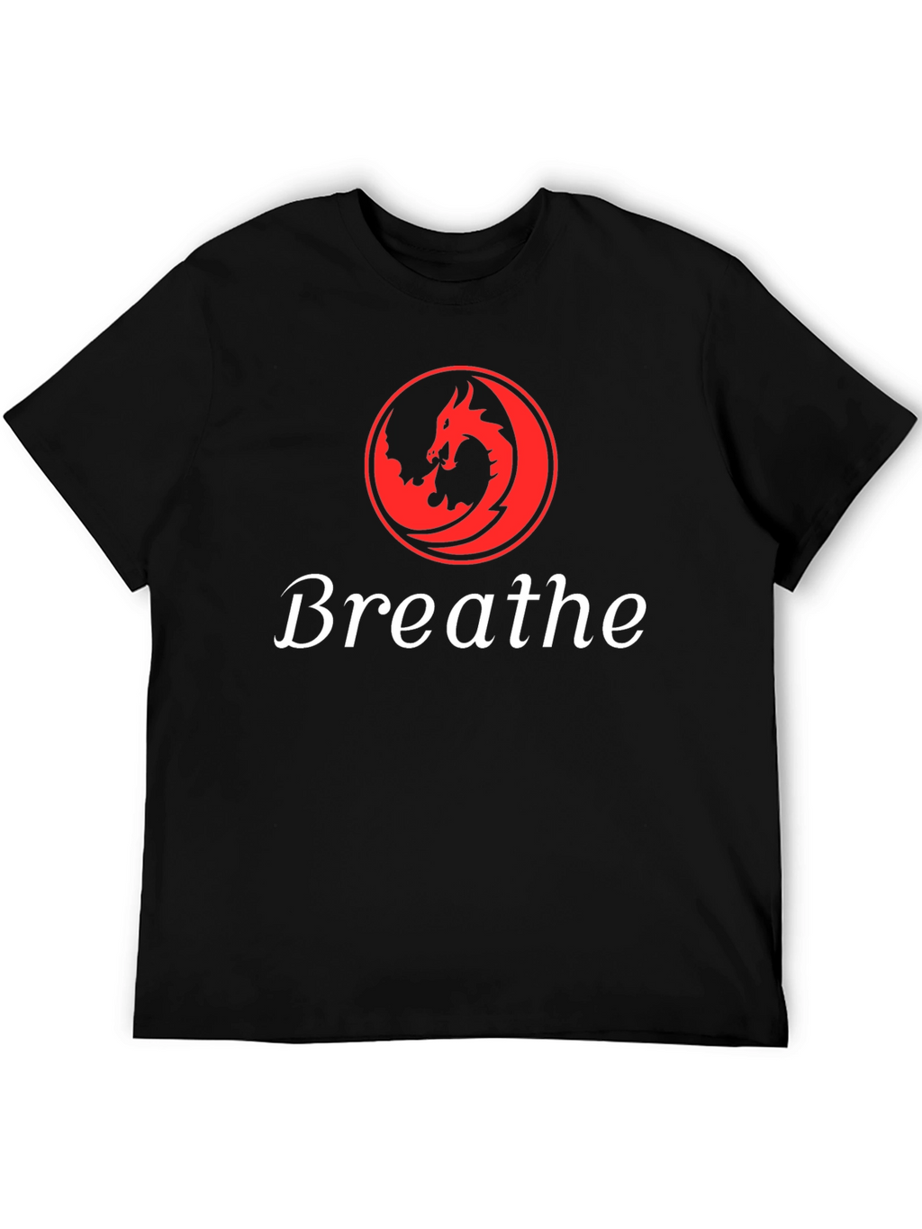 Dragon Breathe Graphic T-Shirt - Soft Black Tee