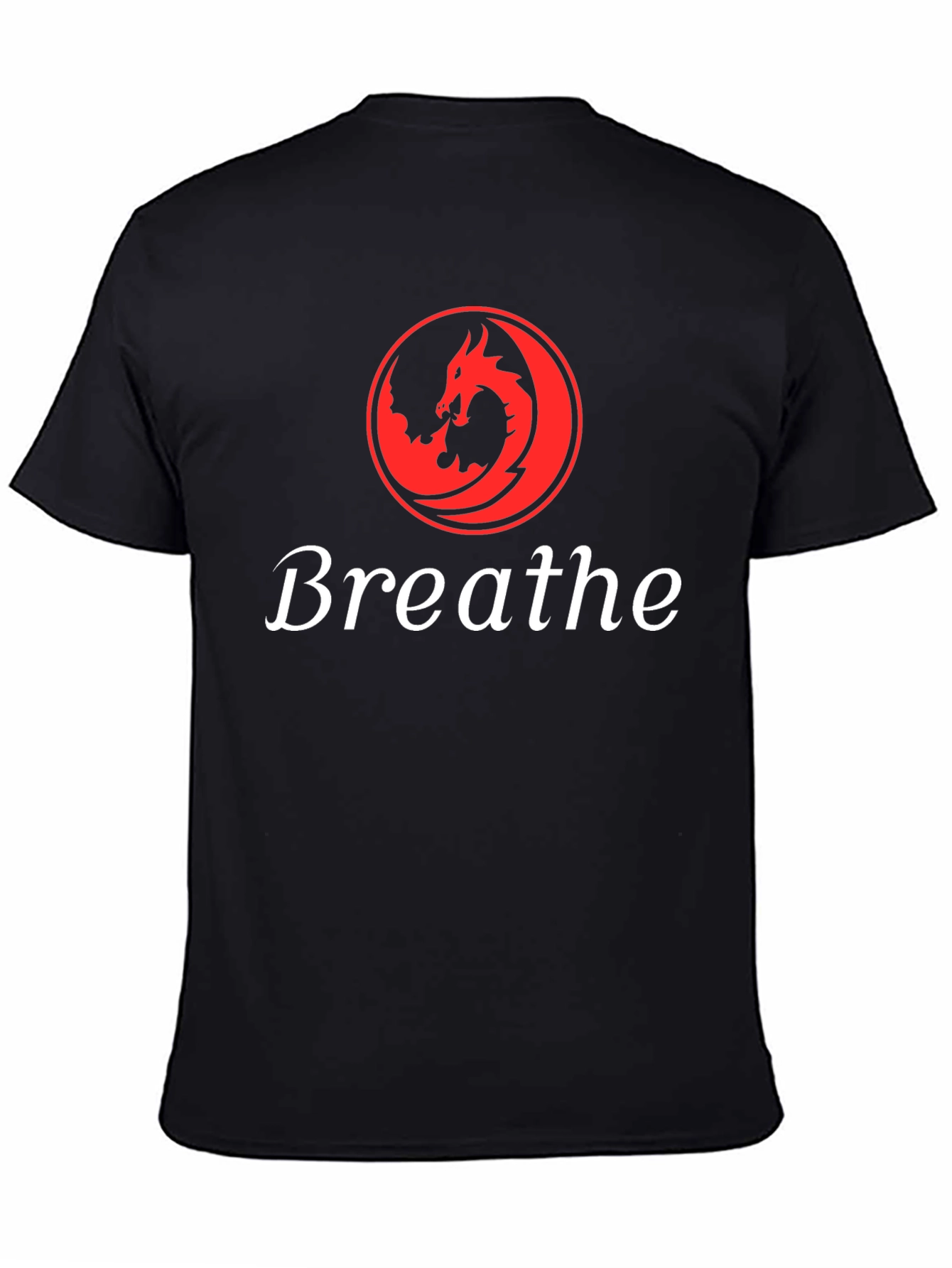 Dragon Breathe Graphic T-Shirt - Soft Black Tee