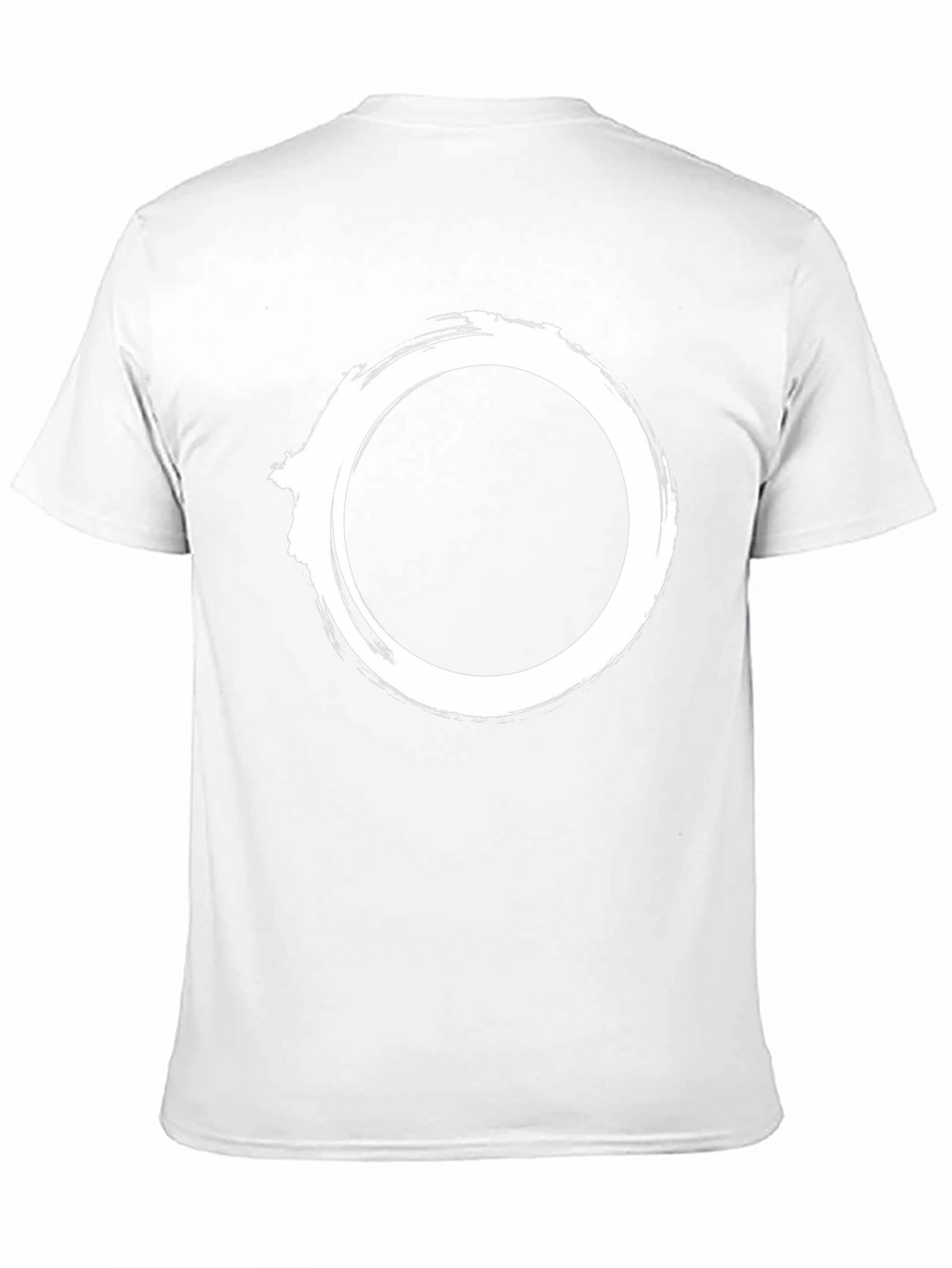 Minimalist Zen Circle Black T-Shirt