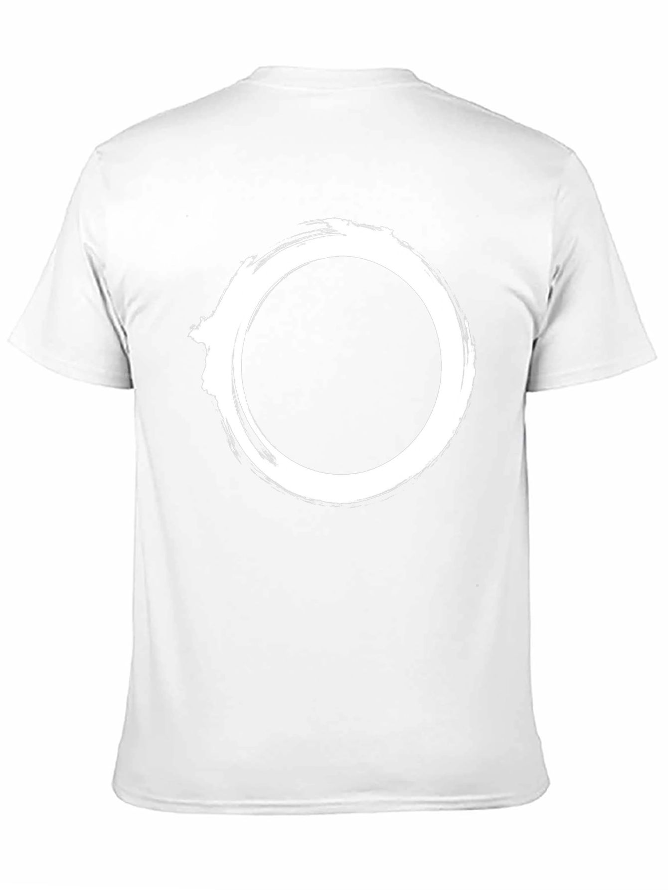 Minimalist Zen Circle Black T-Shirt