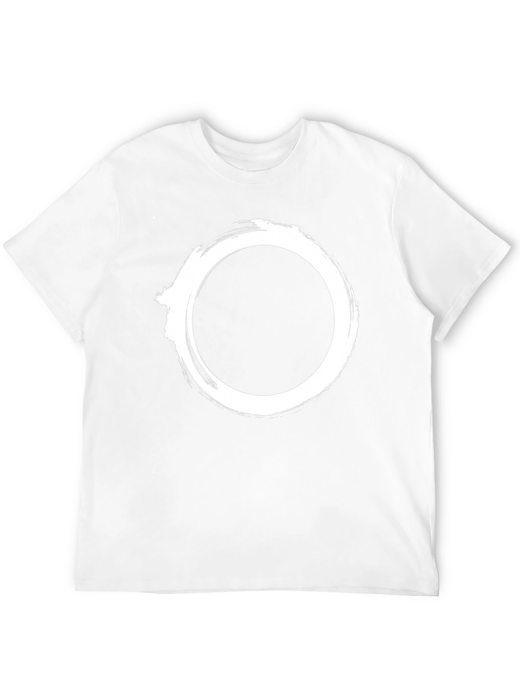 Minimalist Zen Circle Black T-Shirt