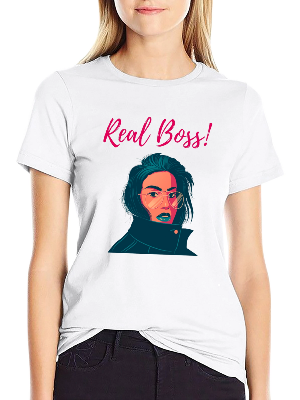 Real Boss Graphic Tee - Stylish & Confident
