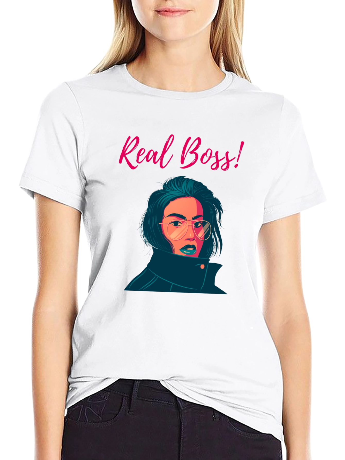 Real Boss Graphic Tee - Stylish & Confident