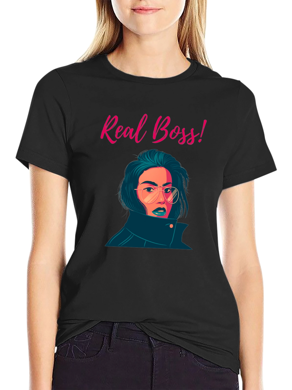 Real Boss Graphic Tee - Stylish & Confident