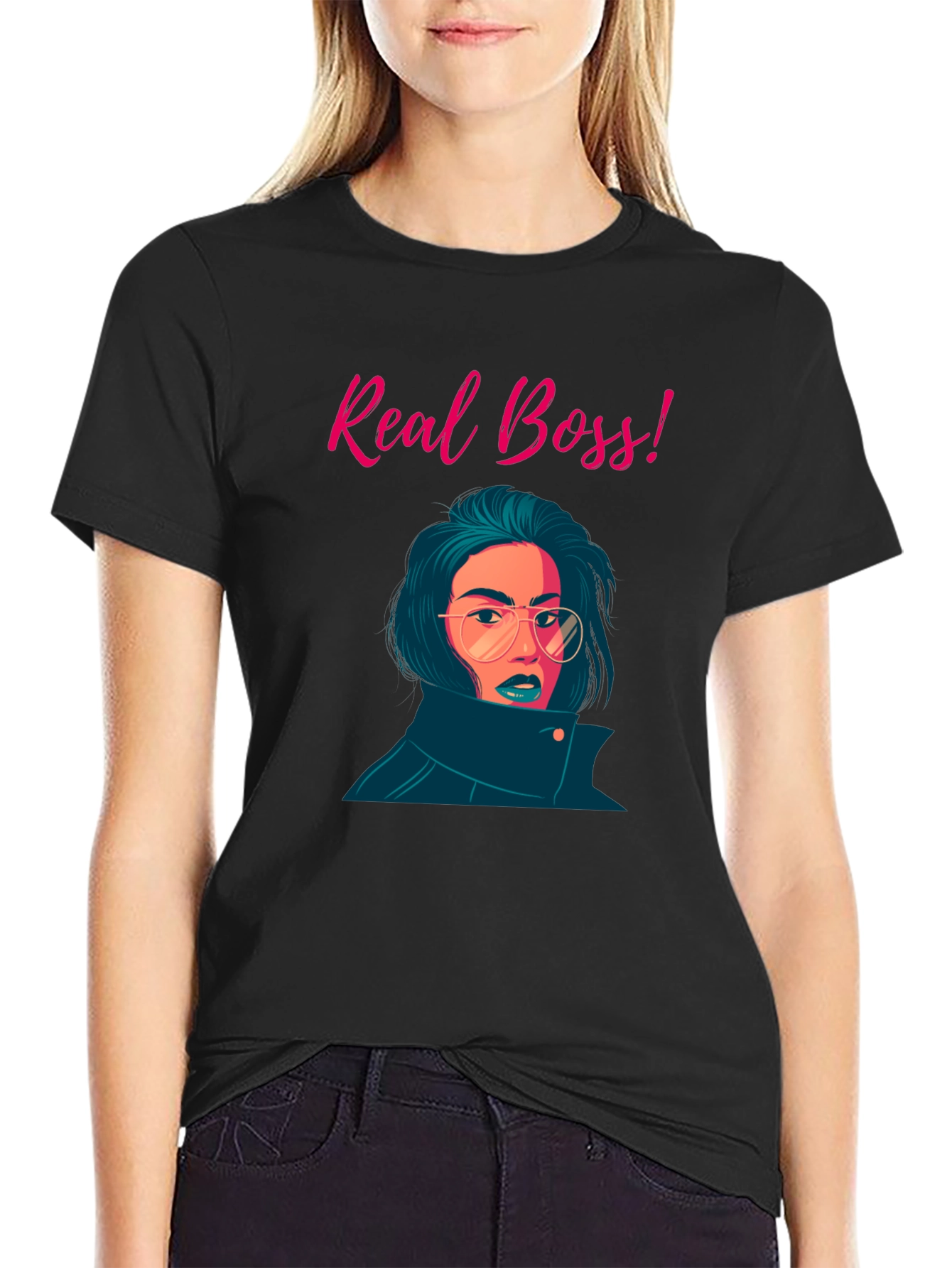 Real Boss Graphic Tee - Stylish & Confident