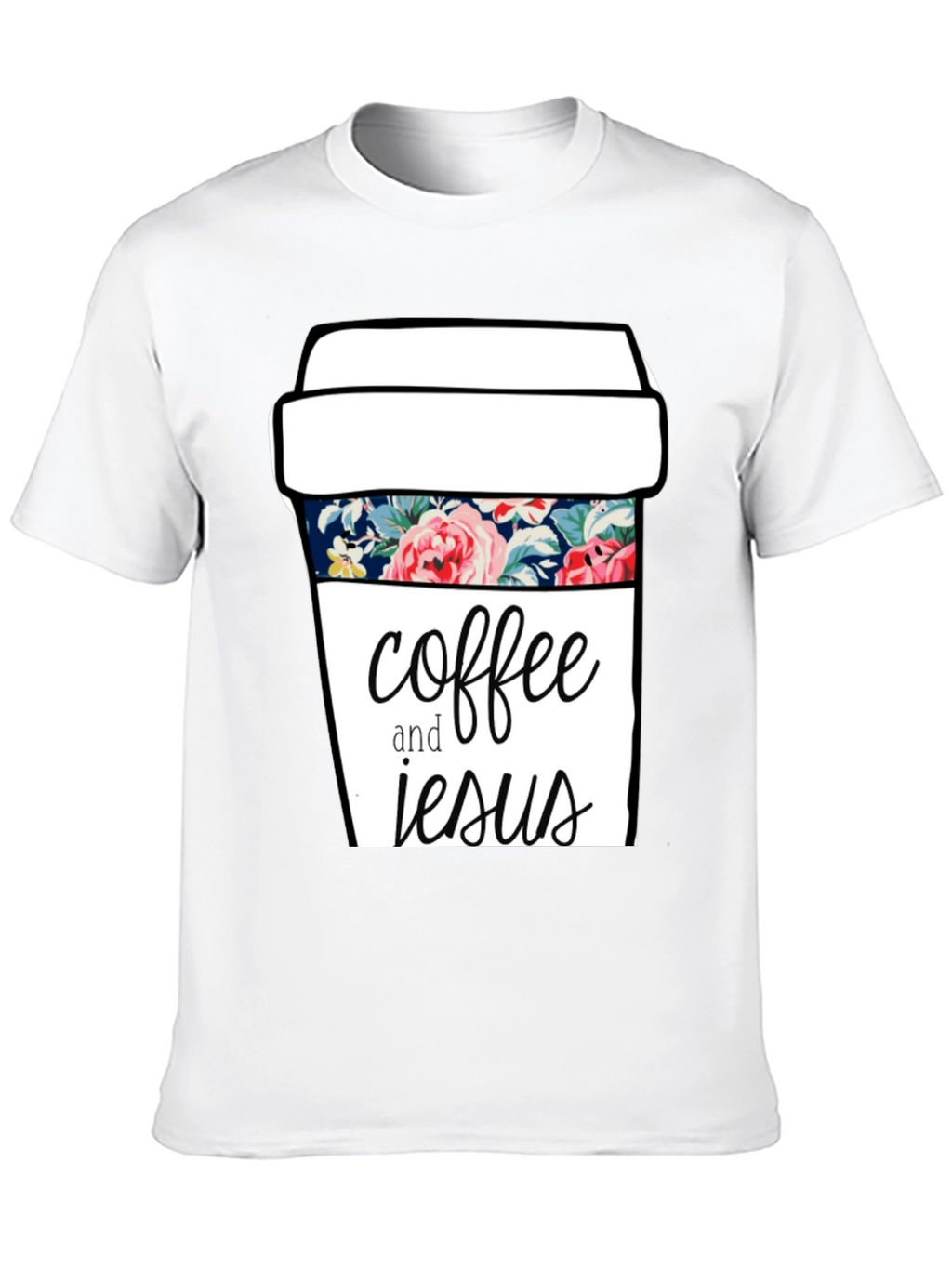 Coffee and Jesus Graphic Tee - Black