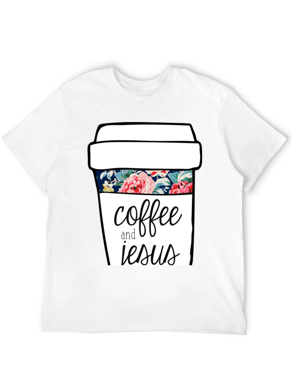 Coffee and Jesus Graphic Tee - Black