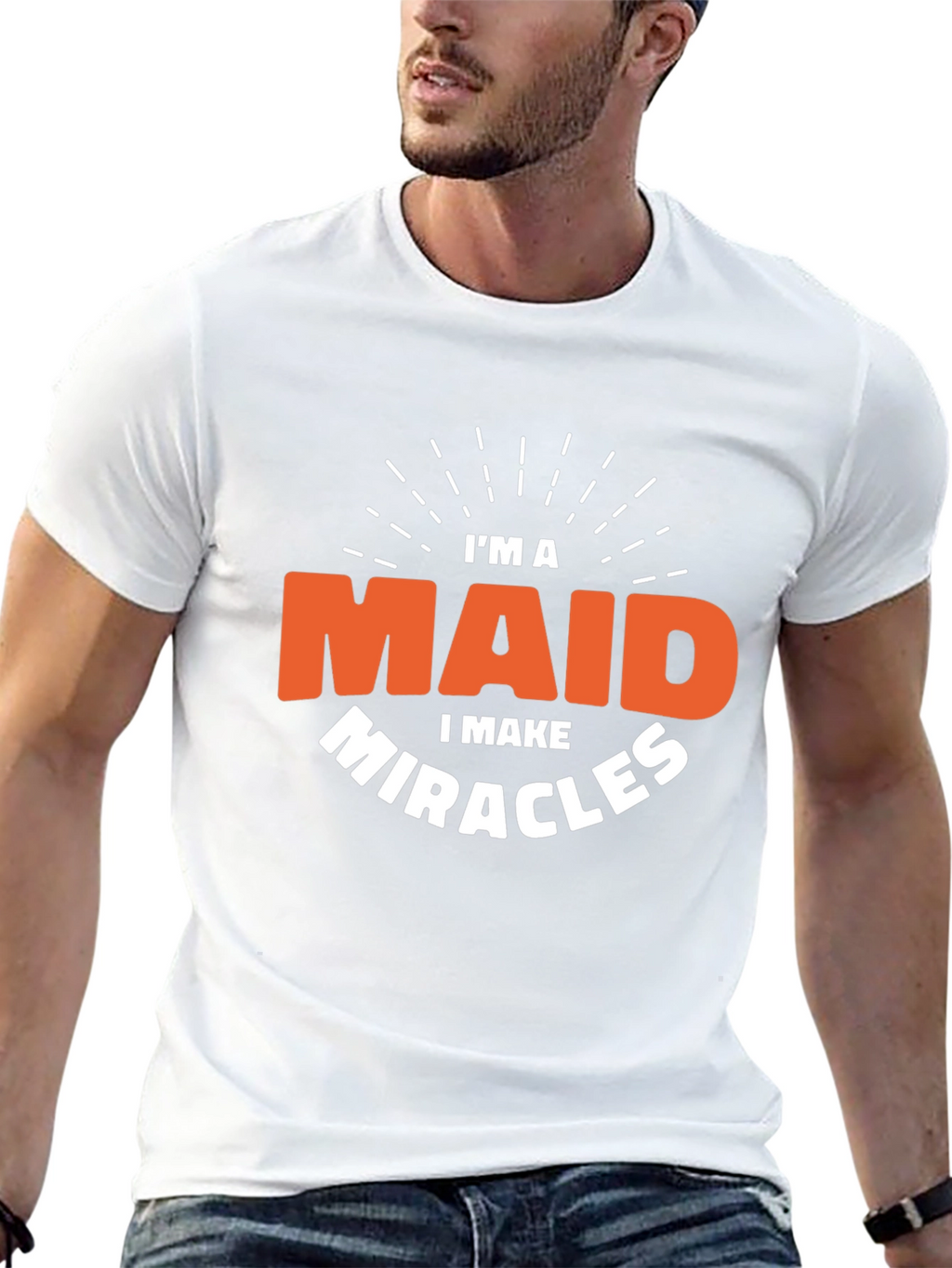 Im a Maid I Make Miracles Black T-Shirt