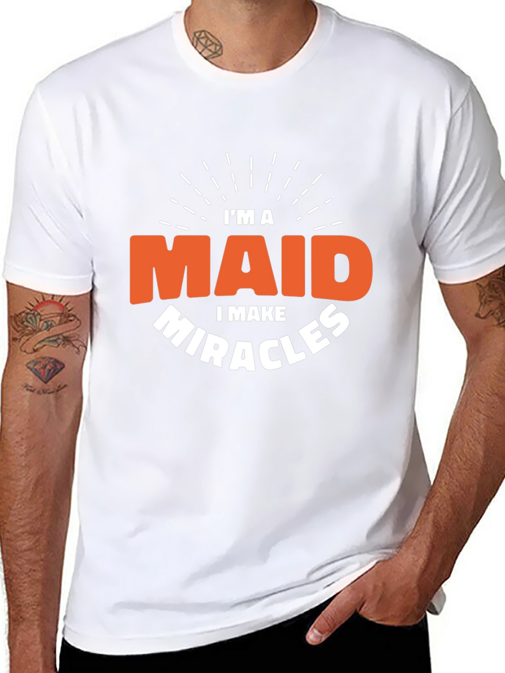 Im a Maid I Make Miracles Black T-Shirt