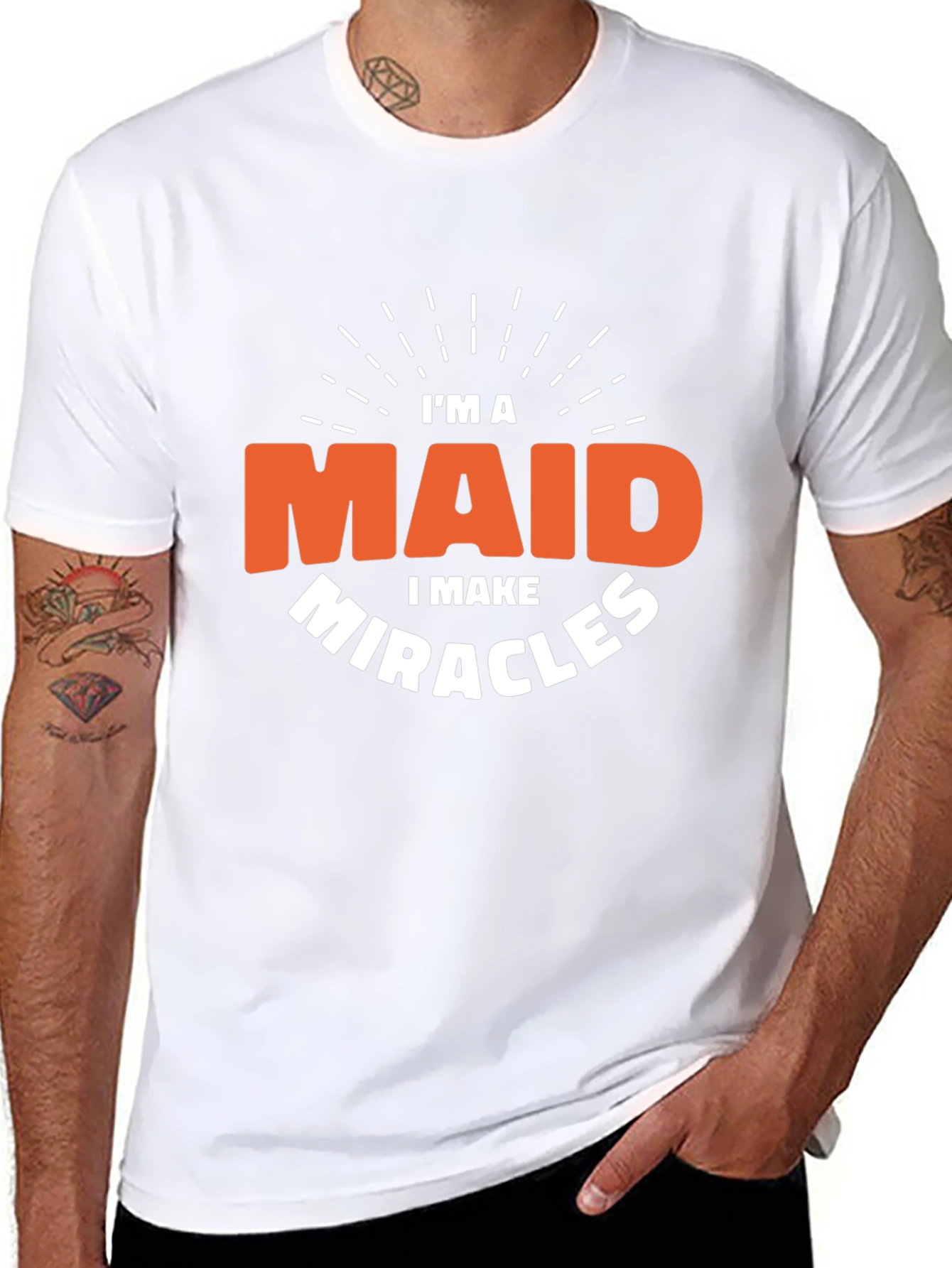 Im a Maid I Make Miracles Black T-Shirt