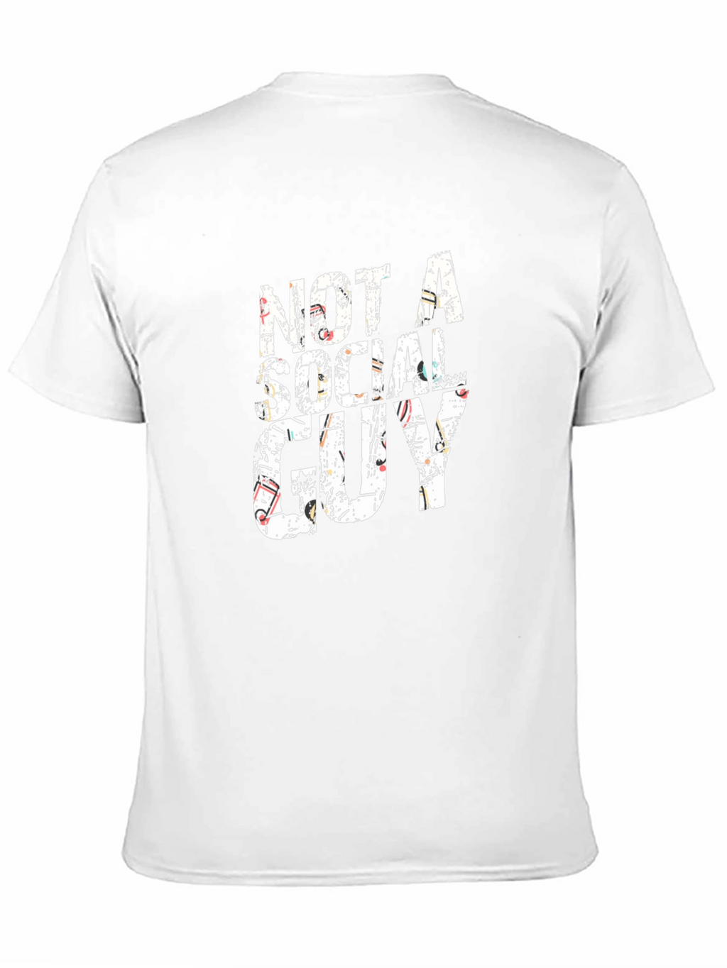 Not a Social Guy Black Graphic Tee