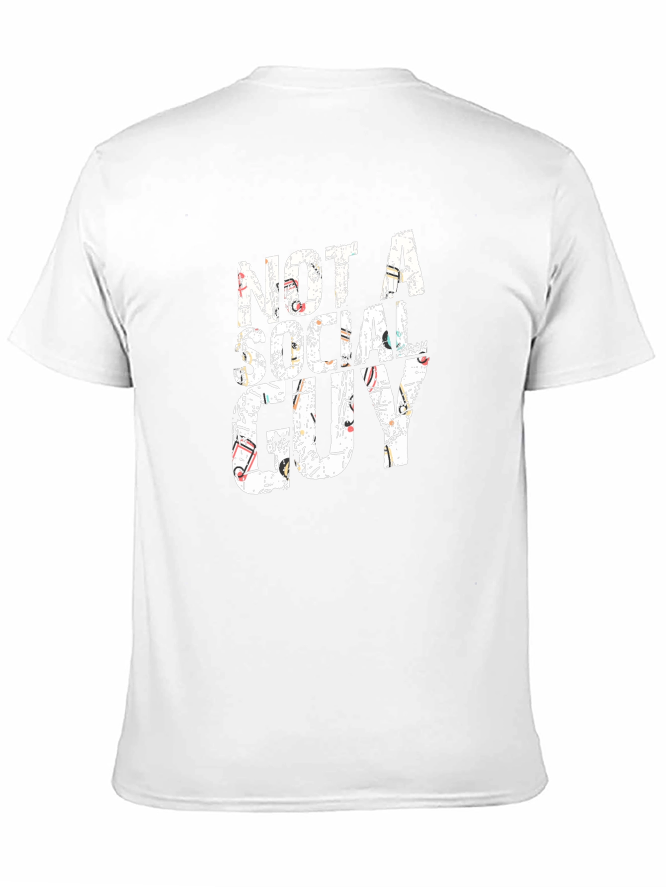 Not a Social Guy Black Graphic Tee