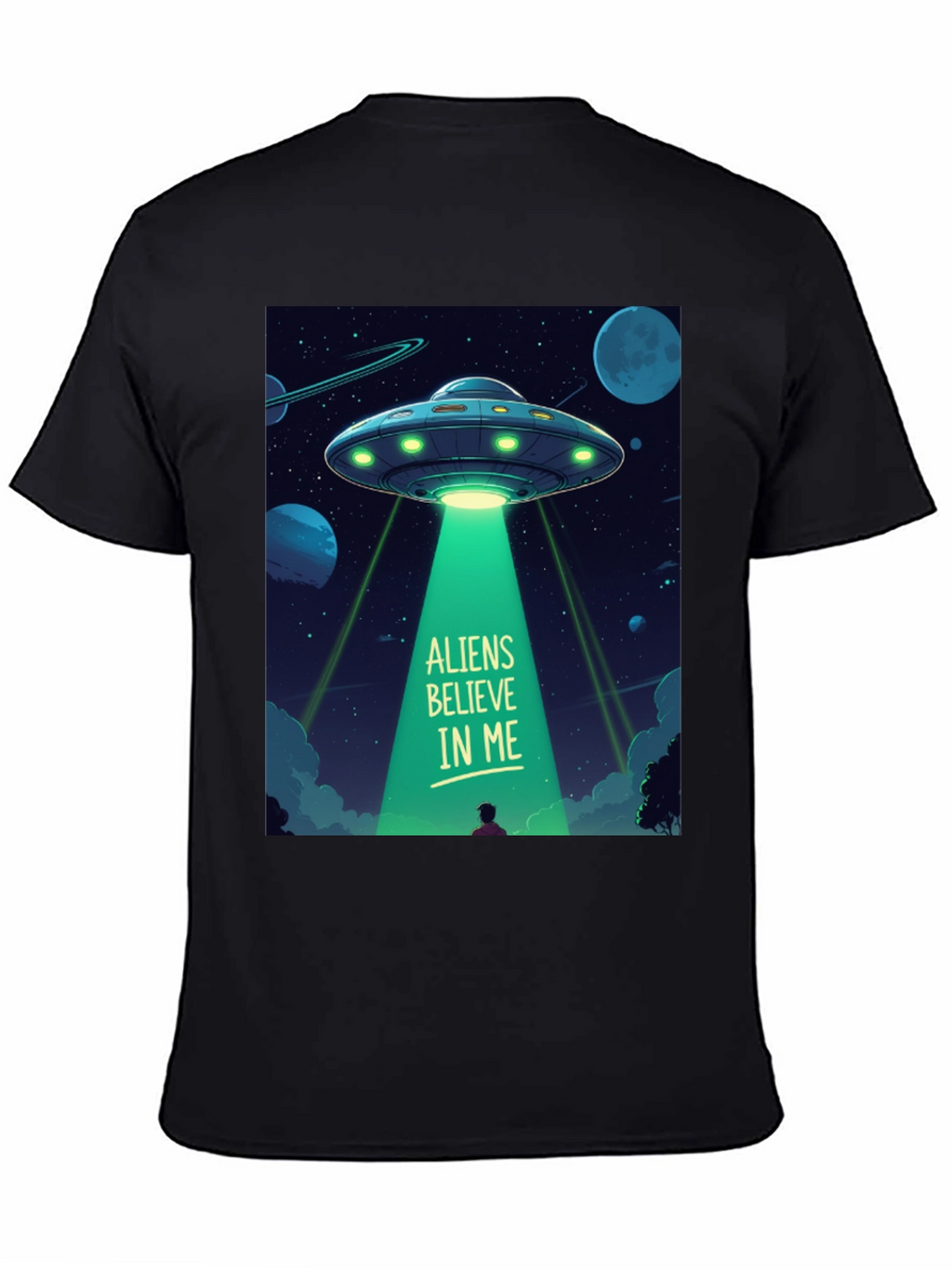 Aliens Believe In Me Graphic T-Shirt
