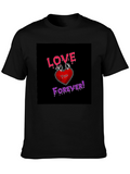 Love You Forever Graphic Tee - Black