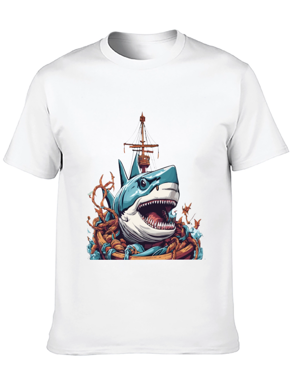 Shark Attack T-Shirt - Nautical Graphic Tee