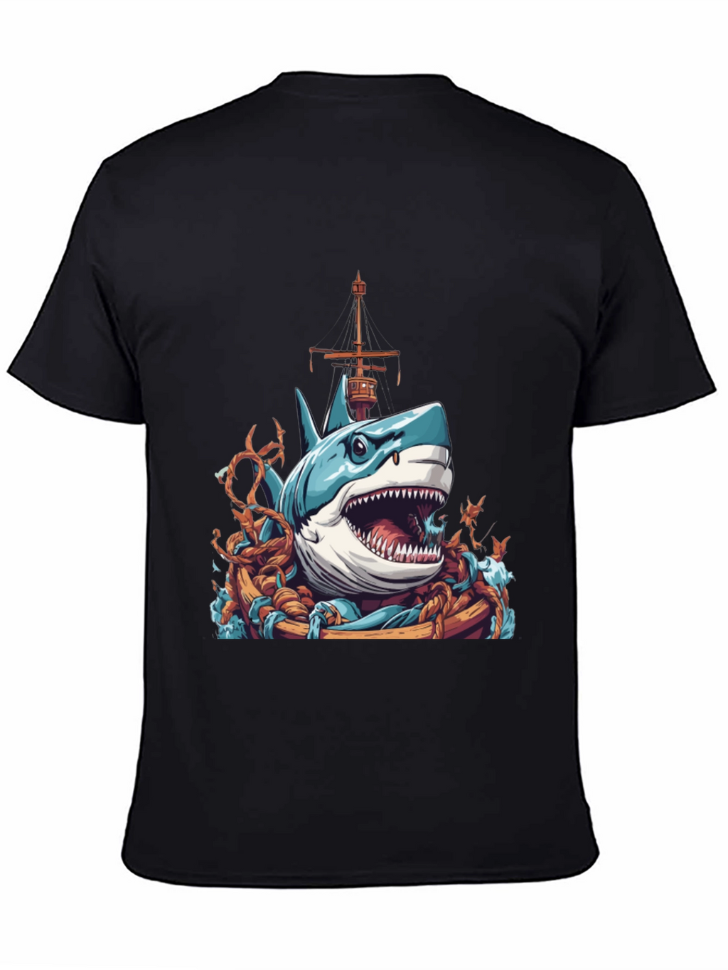 Shark Attack T-Shirt - Nautical Graphic Tee